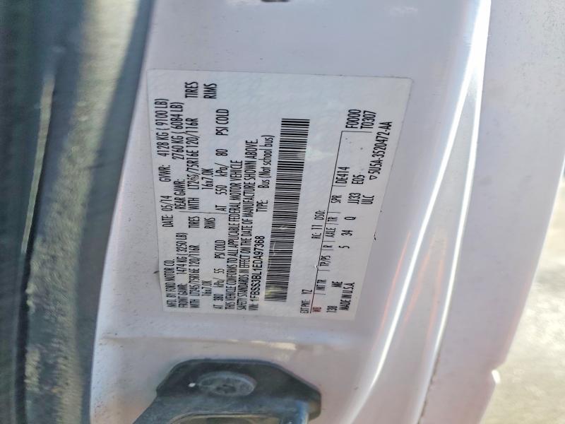 2014 Ford Econoline მანქანა იყიდება აუქციონზე, vin: 1FBSS3BL1EDA97368, აუქციონის ნომერი: 75100375