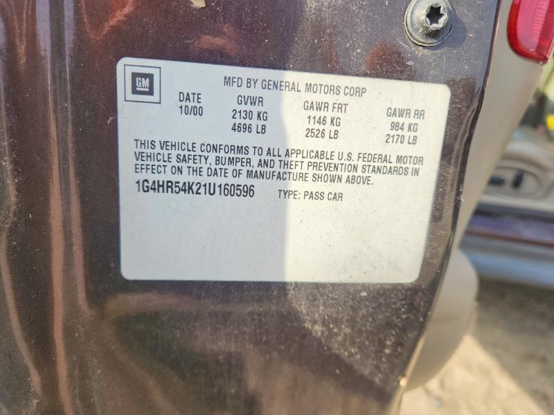 Продажа на аукционе авто 2001 Buick Lesabre, vin: 1G4HR54K21U160596, номер лота: 78139735