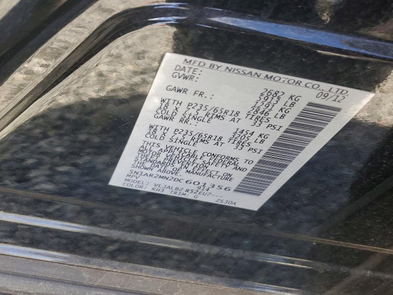 Продаж на аукціоні авто 2013 Nissan Pathfinder, vin: 5N1AR2MN2DC601356, номер лоту: 77481165