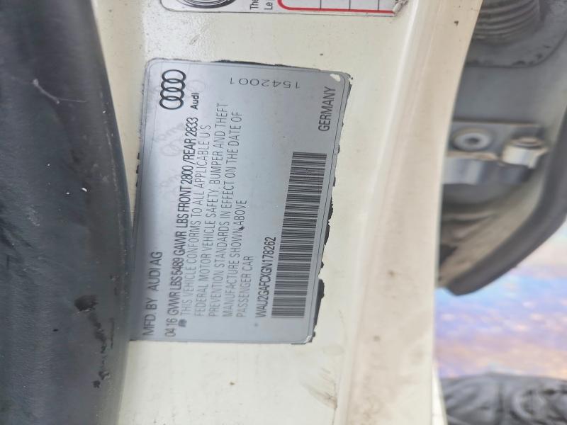 Aukcja sprzedaży 2016 Audi A7, vin: WAU2GAFCXGN178262, numer aukcji: 79188985