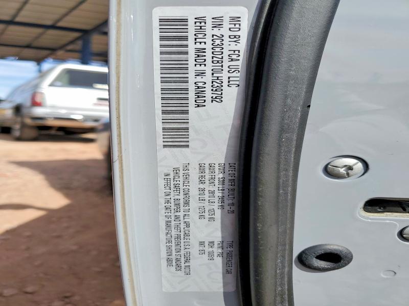 2020 Dodge Challenger მანქანა იყიდება აუქციონზე, vin: 2C3CDZBT0LH239792, აუქციონის ნომერი: 75658295