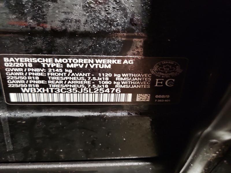 Aukcja sprzedaży 2018 Bmw X1, vin: WBXHT3C35J5L25476, numer aukcji: 76786255