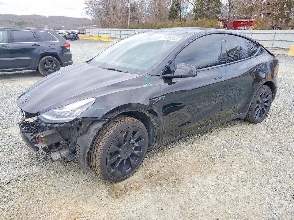 2022 Tesla Model Y მანქანა იყიდება აუქციონზე, vin: 7SAYGDEE3NA007107, აუქციონის ნომერი: 75002555