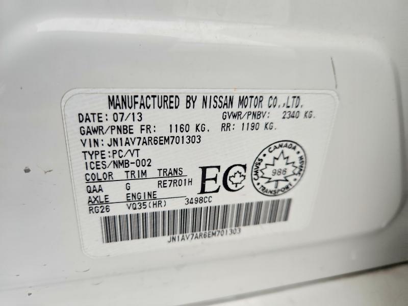Продажа на аукционе авто 2014 Infiniti Q50, vin: JN1AV7AR6EM701303, номер лота: 77765075