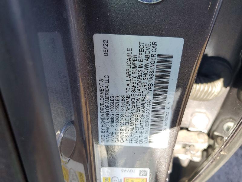 Продаж на аукціоні авто 2022 Acura Tlx, vin: 19UUB5F53NA004140, номер лоту: 79193895