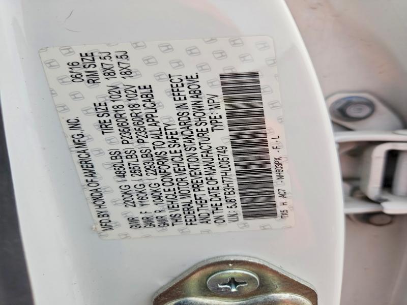 Aukcja sprzedaży 2017 Acura Rdx, vin: 5J8TB3H77HL005749, numer aukcji: 76639025