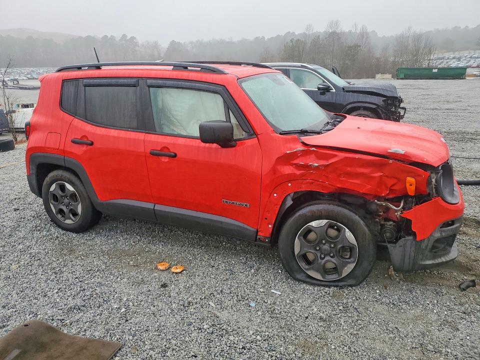 2017 Jeep Renegade მანქანა იყიდება აუქციონზე, vin: ZACCJAAB7HPG17997, აუქციონის ნომერი: 76006025