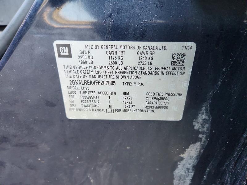 Продажа на аукционе авто 2015 Gmc Terrain, vin: 2GKALREK4F6207005, номер лота: 78412305
