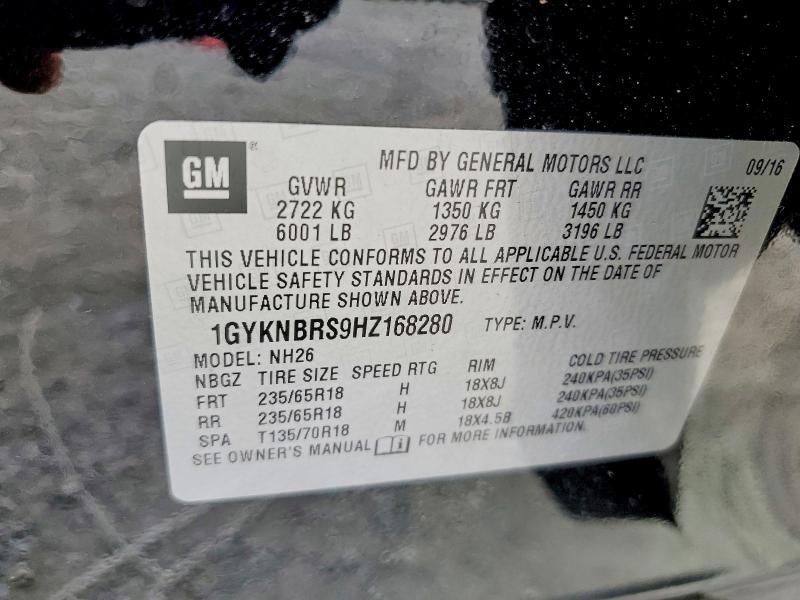 Продажа на аукционе авто 2017 Cadillac Xt5, vin: 1GYKNBRS9HZ168280, номер лота: 78811795