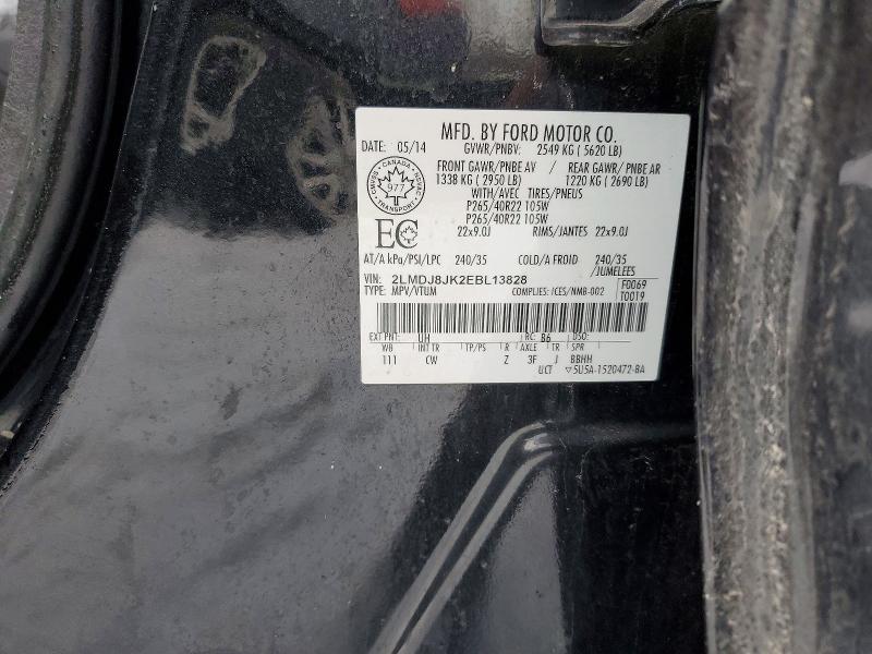 Aukcja sprzedaży 2014 Lincoln Townhouse Mkx, vin: 2LMDJ8JK2EBL13828, numer aukcji: 78795025