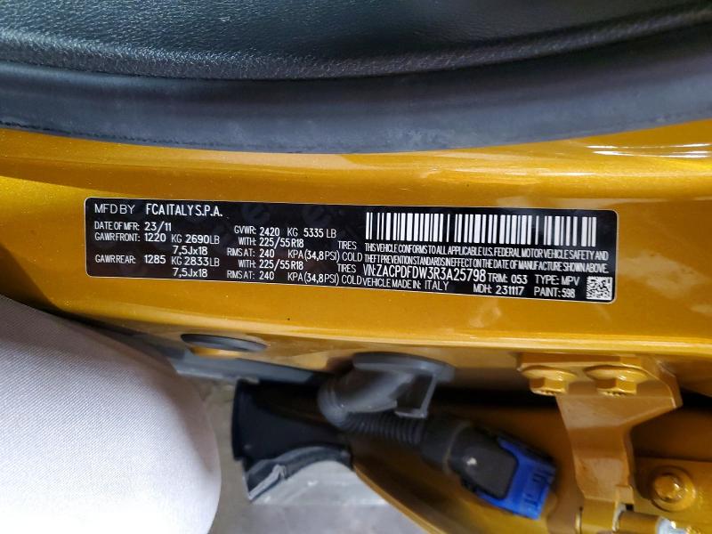 Aukcja sprzedaży 2024 Dodge Hornet, vin: ZACPDFDW3R3A25798, numer aukcji: 76619005