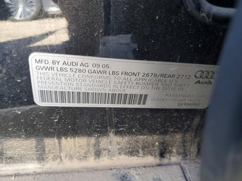 Продажа на аукционе авто 2006 Audi A6, vin: WAUEH74F66N082167, номер лота: 78617005