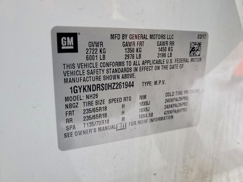 Продажа на аукционе авто 2017 Cadillac Xt5, vin: 1GYKNDRS0HZ261944, номер лота: 75624035