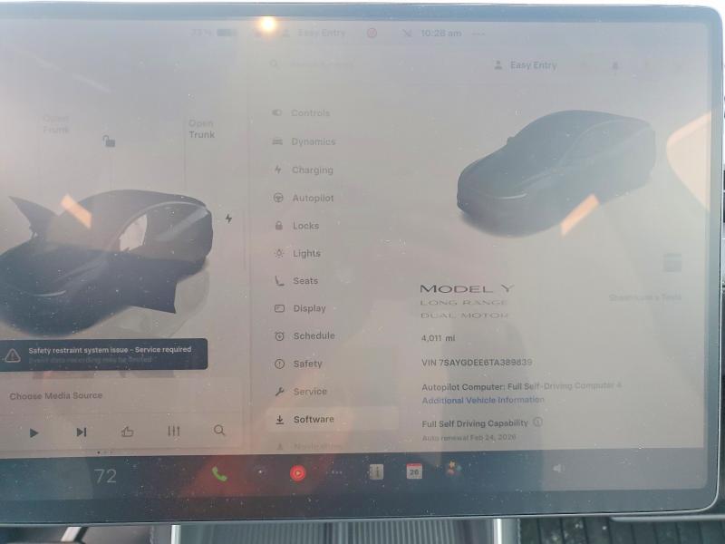 Aukcja sprzedaży 2026 Tesla Model Y, vin: 7SAYGDEE6TA389839, numer aukcji: 78639825