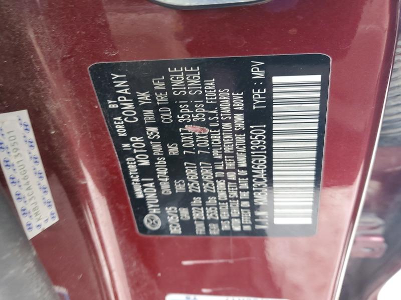 Продаж на аукціоні авто 2016 Hyundai Tucson, vin: KM8J3CA46GU139501, номер лоту: 75440175