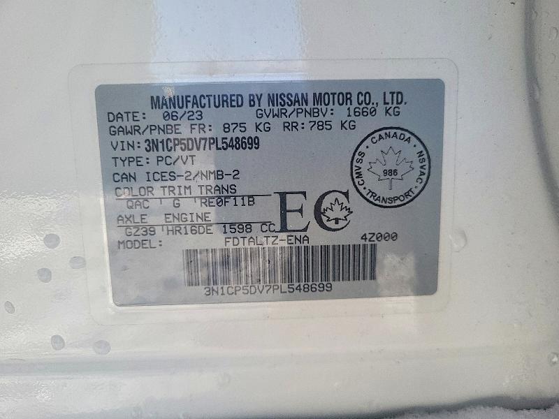 Продаж на аукціоні авто 2023 Nissan Kicks, vin: 3N1CP5DV7PL548699, номер лоту: 78299845