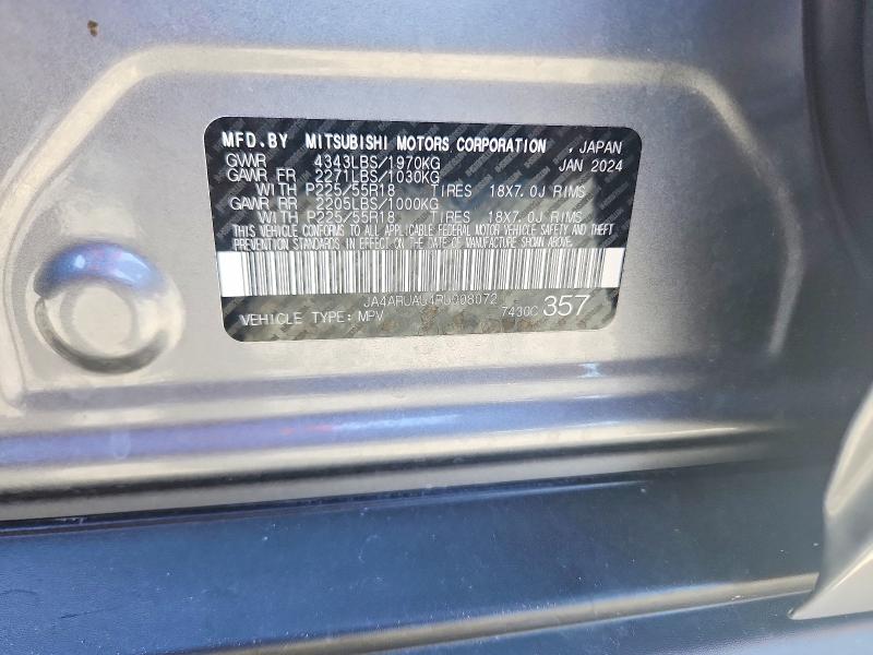 Продаж на аукціоні авто 2024 Mitsubishi Outlander Sport, vin: JA4ARUAU4RU008072, номер лоту: 77522525