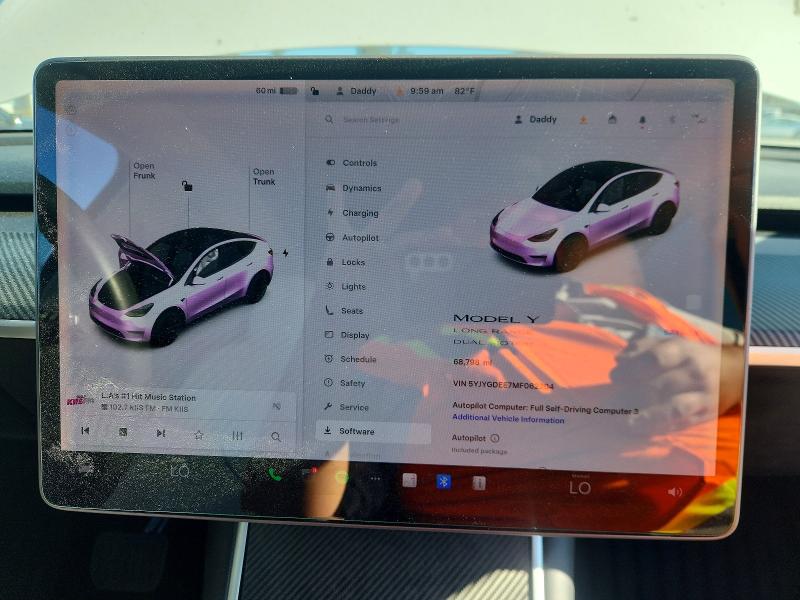 Aukcja sprzedaży 2021 Tesla Model Y, vin: 5YJYGDEE7MF062304, numer aukcji: 75387465