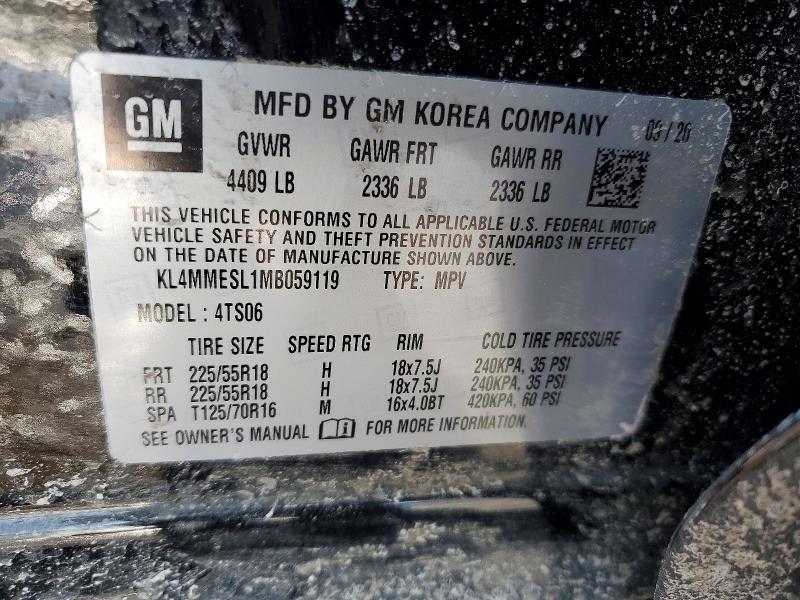 Продажа на аукционе авто 2021 Buick Encore Gx, vin: KL4MMESL1MB059119, номер лота: 76434995