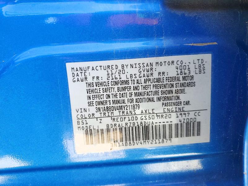 Aukcja sprzedaży 2021 Nissan Sentra, vin: 3N1AB8DV4MY211879, numer aukcji: 78727175