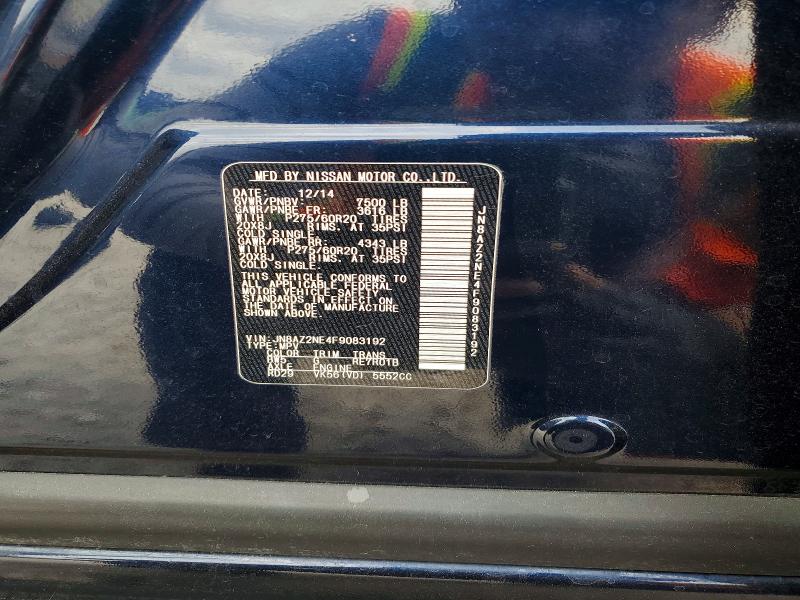 Aukcja sprzedaży 2015 Infiniti Qx80, vin: JN8AZ2NE4F9083192, numer aukcji: 78519455
