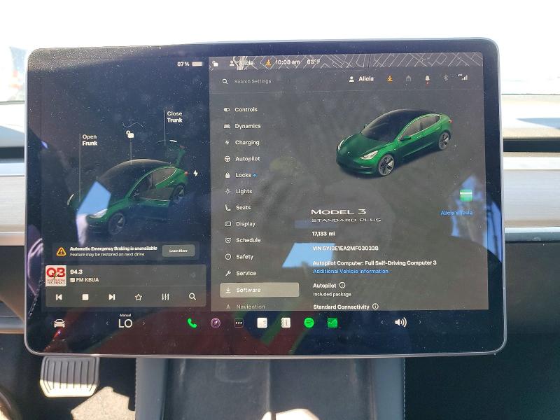 Aukcja sprzedaży 2021 Tesla Model 3, vin: 5YJ3E1EA2MF030338, numer aukcji: 76998345