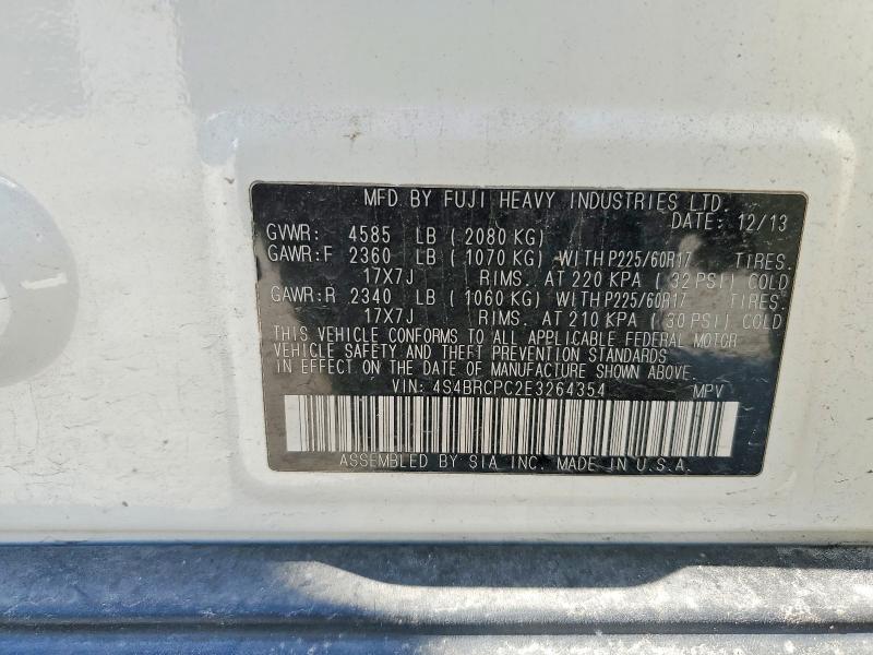 Продаж на аукціоні авто 2014 Subaru Outback, vin: 4S4BRCPC2E3264354, номер лоту: 78816365