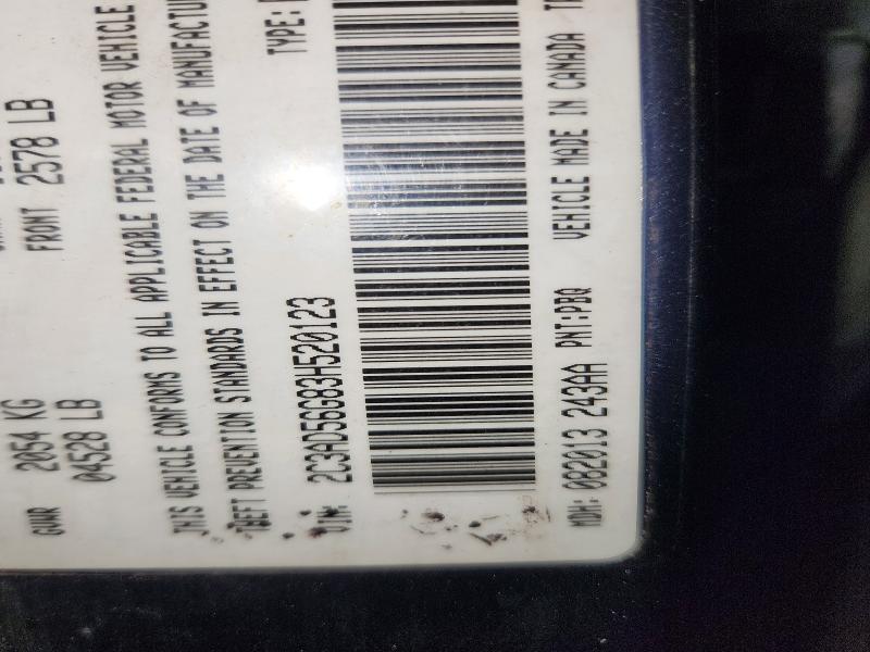 77980675 :رقم المزاد ، 2C3AD56G83H520123 vin ، 2003 Chrysler Concorde L مزاد بيع