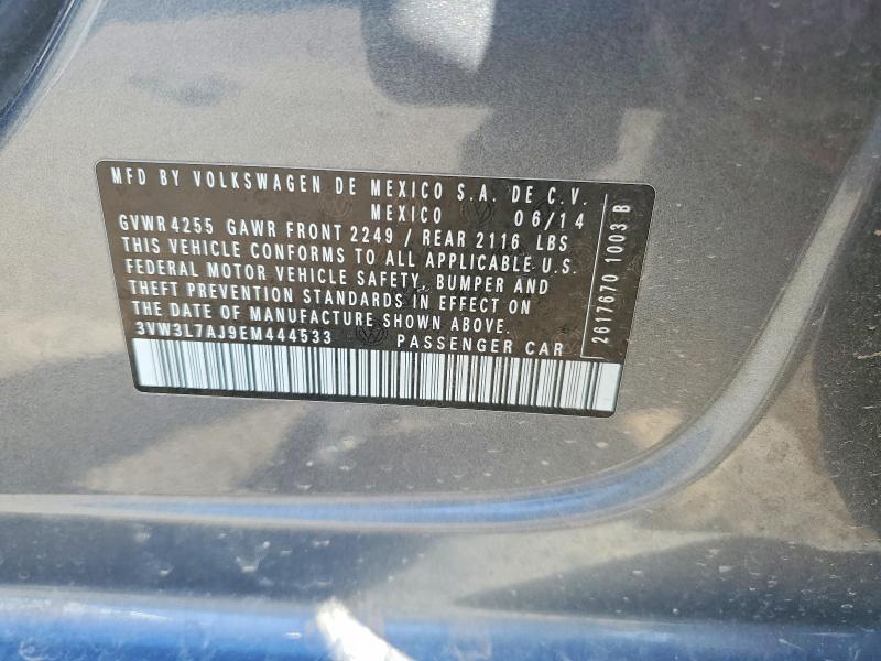 Продажа на аукционе авто 2014 Volkswagen Jetta, vin: 3VW3L7AJ9EM444533, номер лота: 76023355