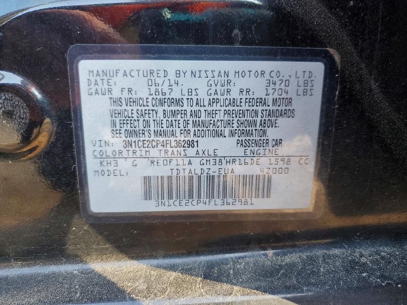 Aukcja sprzedaży 2015 Nissan Versa Note, vin: 3N1CE2CP4FL362981, numer aukcji: 78263115