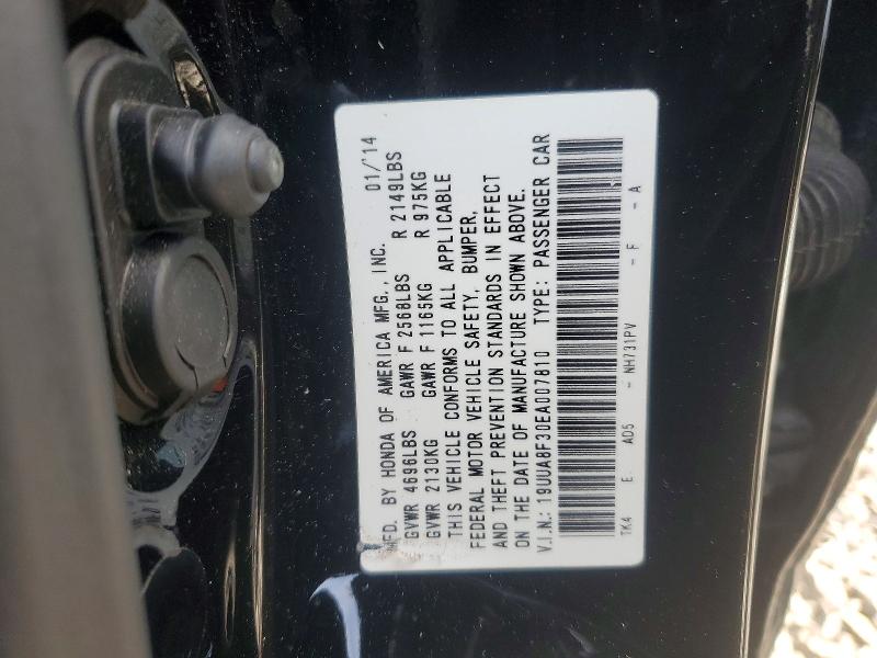 79363435 :رقم المزاد ، 19UUA8F30EA007810 vin ، 2014 Acura Tl مزاد بيع