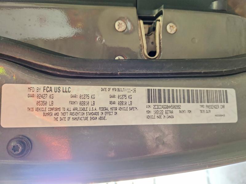 76826185 :رقم المزاد ، 2C3CCAGG8HH506992 vin ، 2017 Chrysler 300 مزاد بيع
