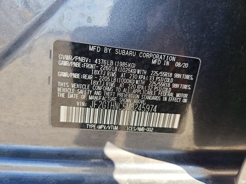 Продажа на аукционе авто 2021 Subaru Crosstrek, vin: JF2GTHNC5M8245974, номер лота: 78652655