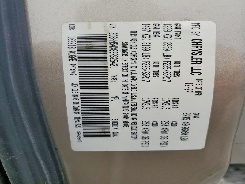 Продаж на аукціоні авто 2008 Dodge Grand Caravan, vin: 2D8HN54X88R625421, номер лоту: 77342595
