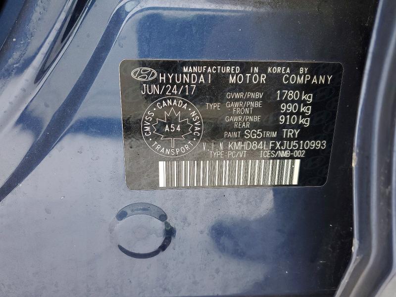 Aukcja sprzedaży 2018 Hyundai Elantra Se, vin: KMHD84LFXJU510993, numer aukcji: 76882055