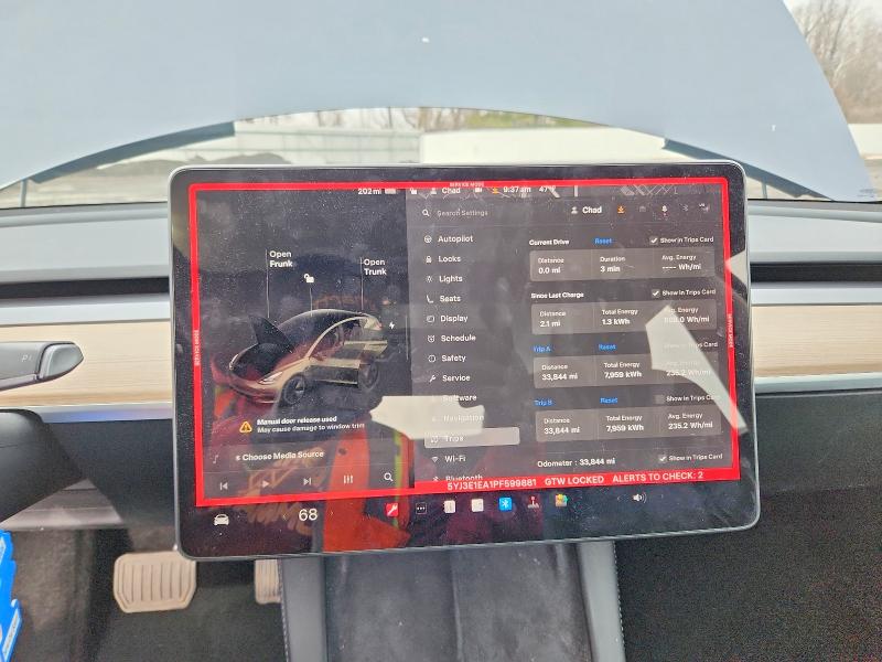 Aukcja sprzedaży 2023 Tesla Model 3, vin: 5YJ3E1EA1PF599881, numer aukcji: 77660425