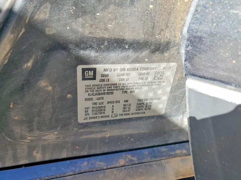 Продаж на аукціоні авто 2017 Buick Encore, vin: KL4CJASB4HB190295, номер лоту: 78374475