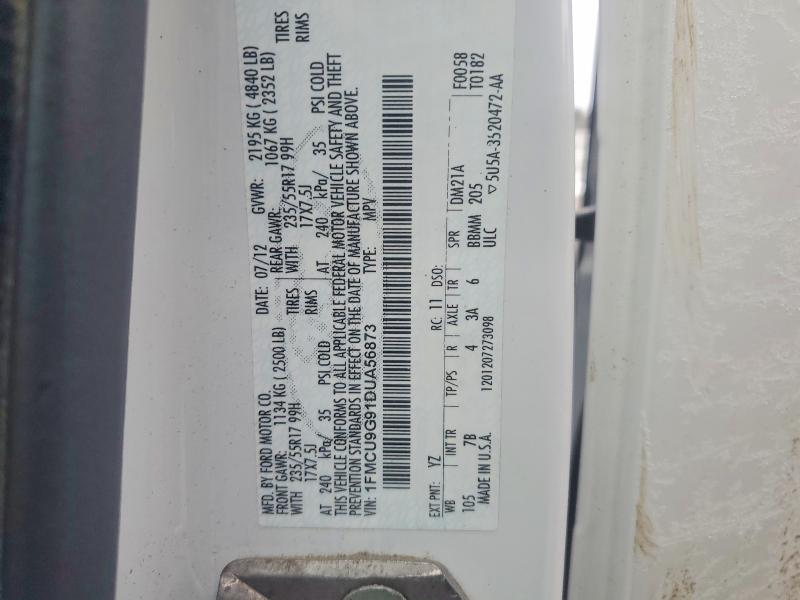 Продаж на аукціоні авто 2013 Ford Escape Se, vin: 1FMCU9G91DUA56873, номер лоту: 75805395