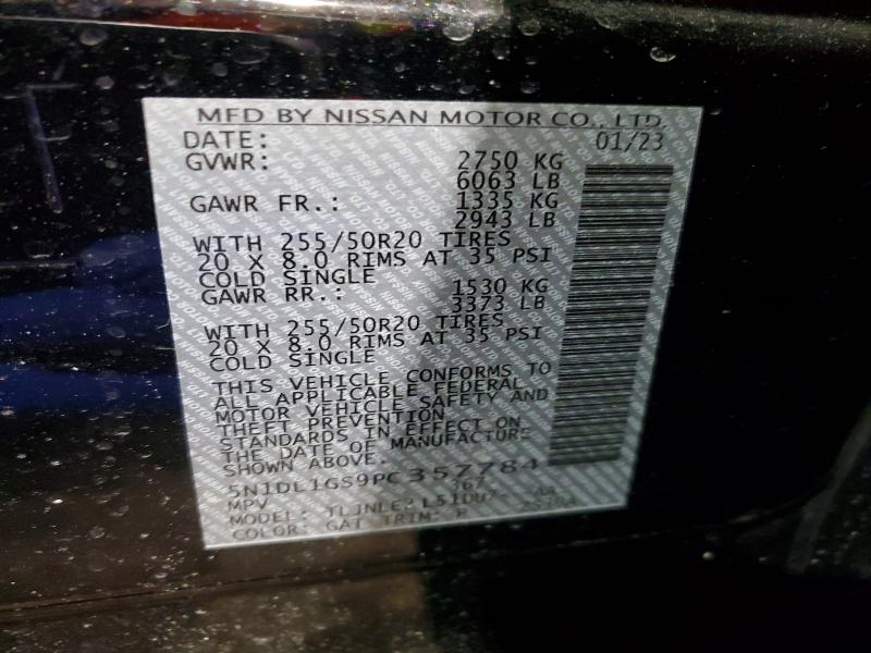 Продажа на аукционе авто 2023 Infiniti Qx60, vin: 5N1DL1GS9PC357784, номер лота: 76039935
