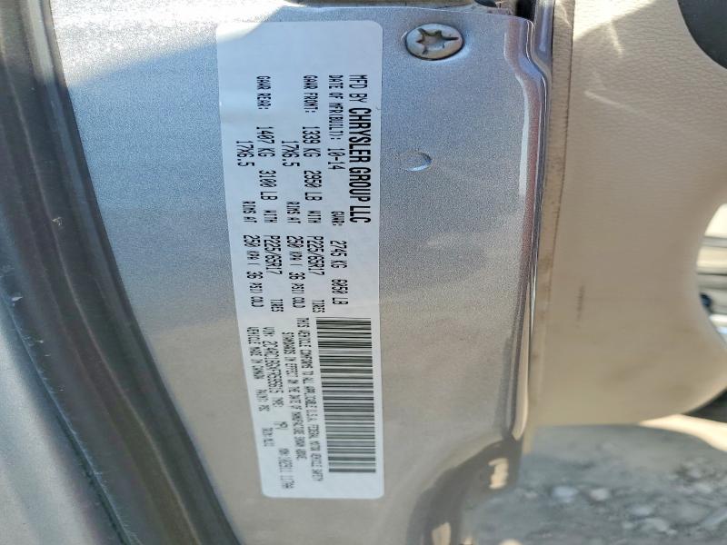 2015 Chrysler Town & Country მანქანა იყიდება აუქციონზე, vin: 2C4RC1BGXFR595615, აუქციონის ნომერი: 77557315