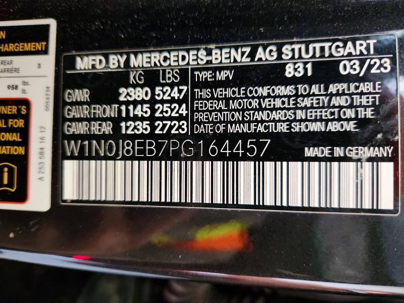 77605445 :رقم المزاد ، W1N0J8EB7PG164457 vin ، 2023 Mercedes-benz Glc Coupe مزاد بيع