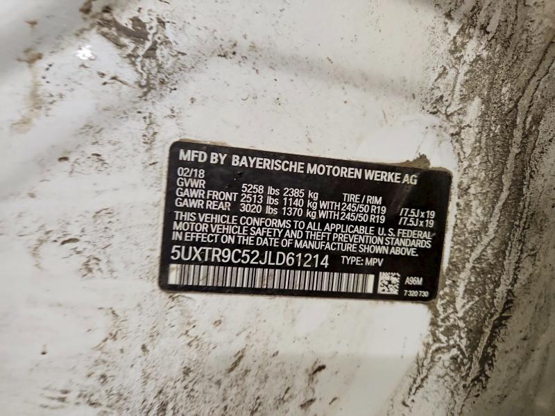 Продажа на аукционе авто 2018 Bmw X3, vin: 5UXTR9C52JLD61214, номер лота: 78268415
