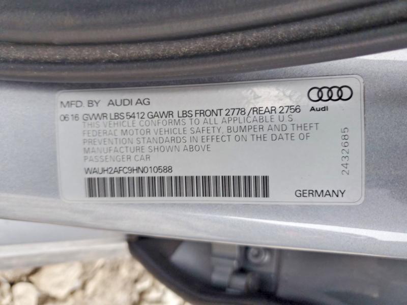 Aukcja sprzedaży 2017 Audi A6, vin: WAUH2AFC9HN010588, numer aukcji: 77944745