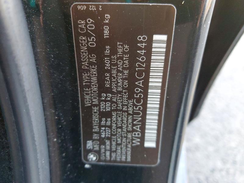 78532735 :رقم المزاد ، WBANU5C59AC126448 vin ، 2010 Bmw 528 مزاد بيع