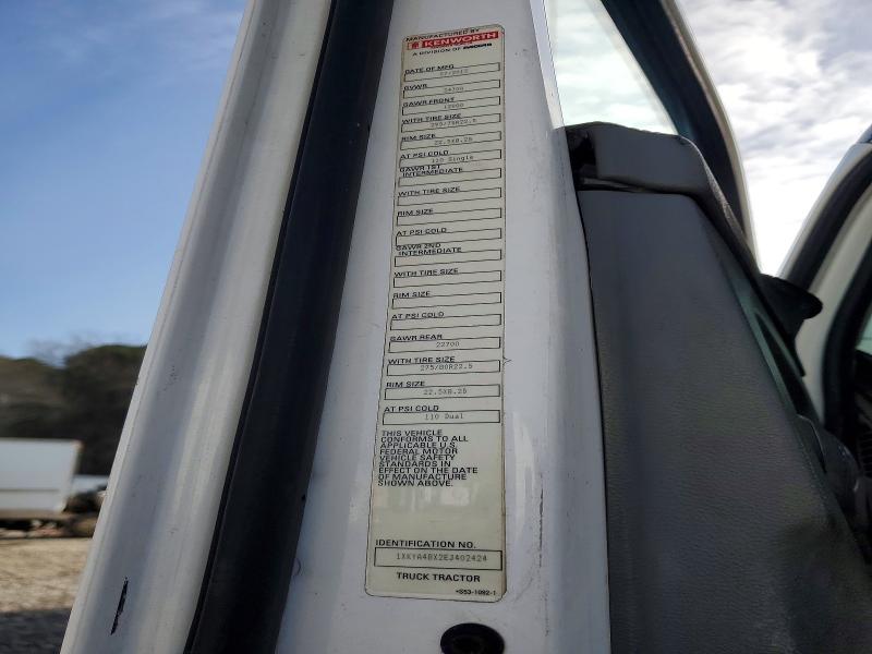 Aukcja sprzedaży 2014 Kenworth Constructi, vin: 1XKYA48X2EJ402424, numer aukcji: 77519935