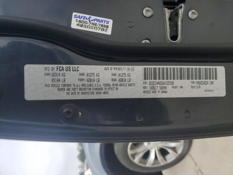 Продажа на аукционе авто 2016 Chrysler 300, vin: 2C3CCAAG5GH123728, номер лота: 78817975