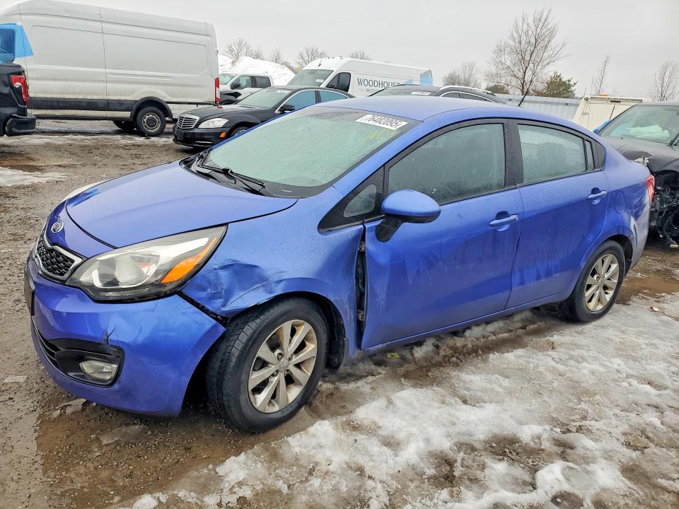 2013 Kia Rio მანქანა იყიდება აუქციონზე, vin: KNADM4A38D6281616, აუქციონის ნომერი: 76482095