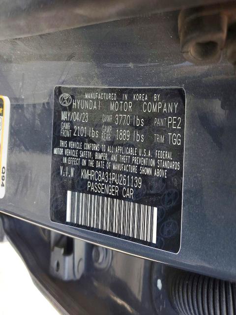 Auction sale of the 2023 Hyundai Venue, vin: KMHRC8A31PU261139, lot number: 75513525