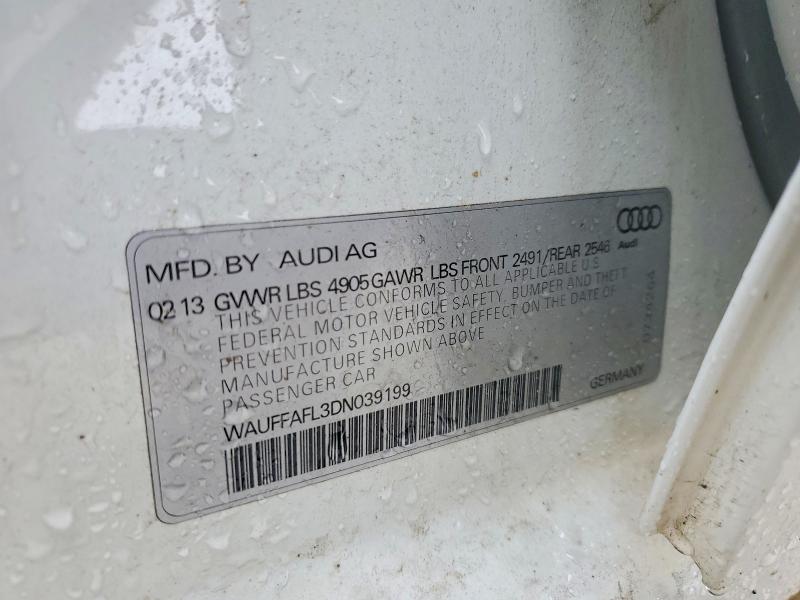 Aukcja sprzedaży 2013 Audi A4, vin: WAUFFAFL3DN039199, numer aukcji: 79192235