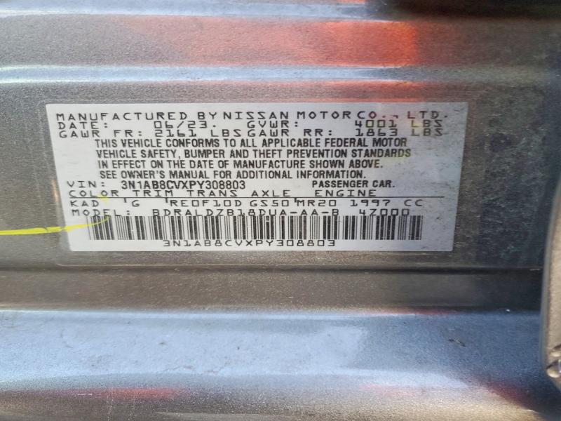 Aukcja sprzedaży 2023 Nissan Sentra, vin: 3N1AB8CVXPY308803, numer aukcji: 78344565